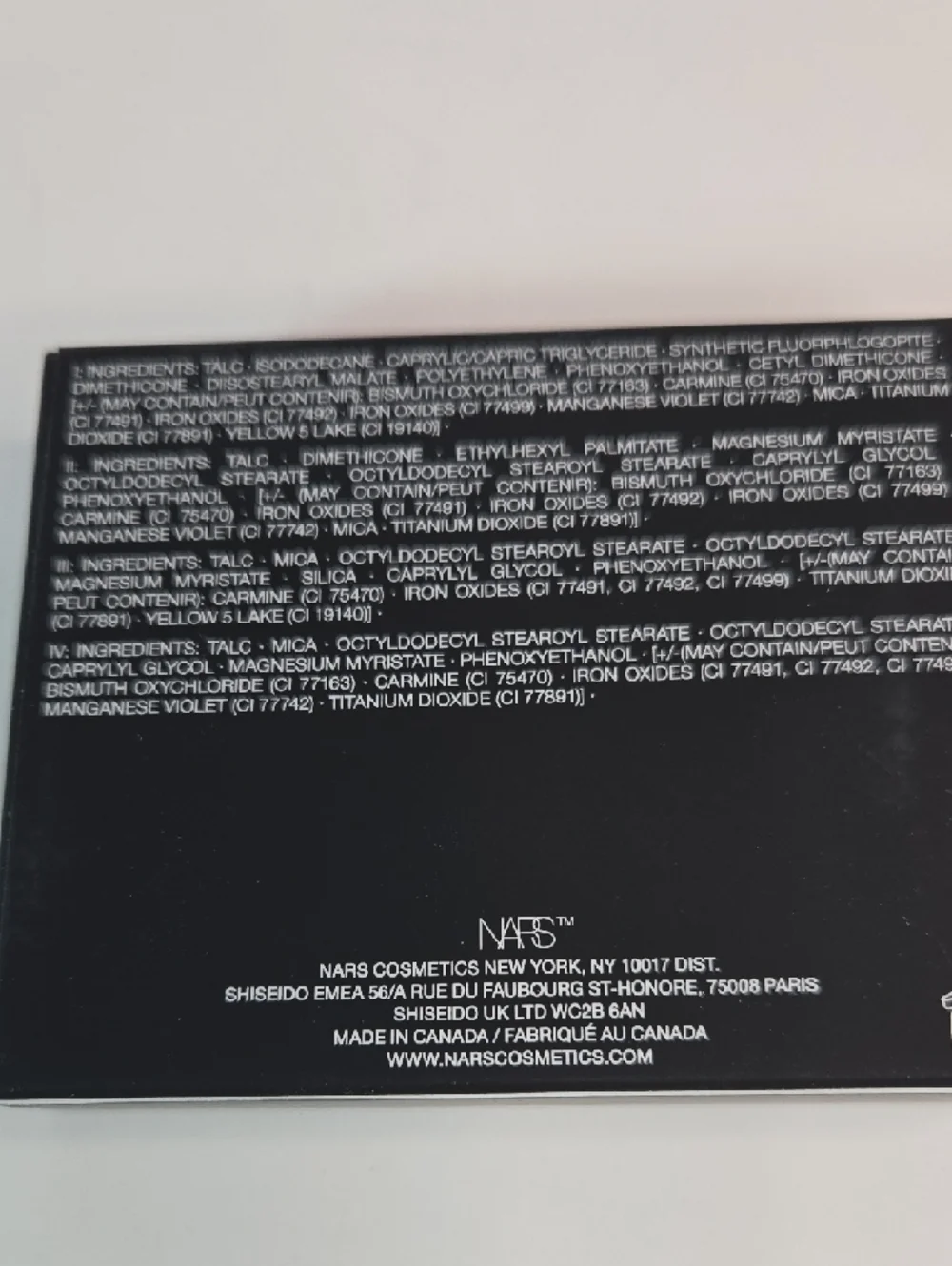Duo NARS Quad Eyeshadow Palette & Doucce On-The-Go Patette New Unused
